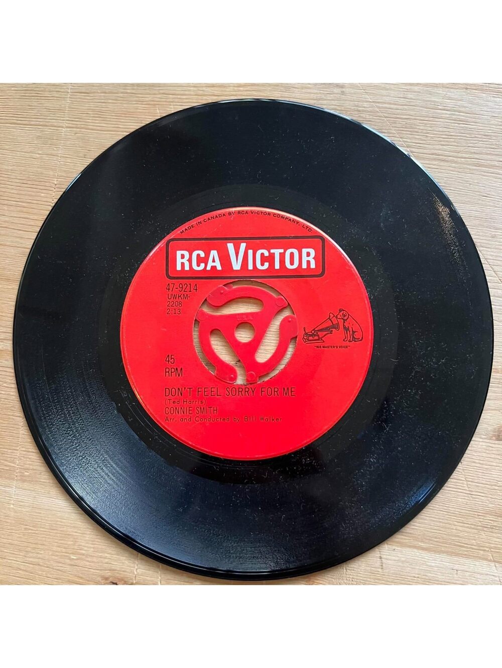 Connie Smith - Don't feel Sorry for Me/Cincinnati, Ohio 45rpm VG+ R91